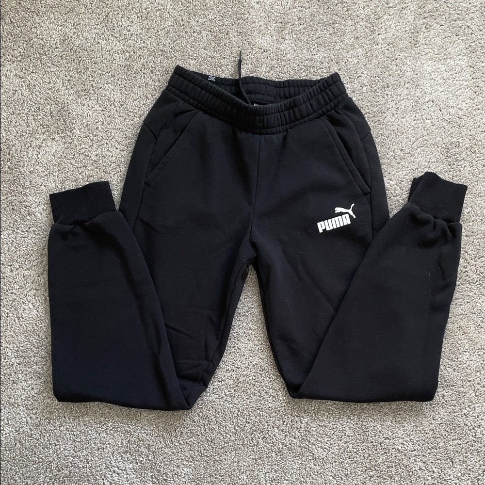 Puma Men’s Black Joggers Sweatpants Size Small Excellent Condition
